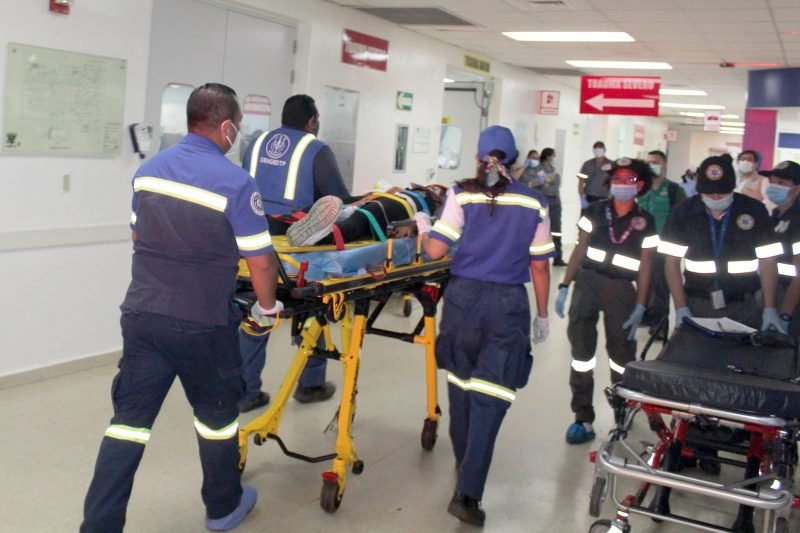 Simulacro Regional en Cuarto de Urgencias. – Hospital Santo Tomas